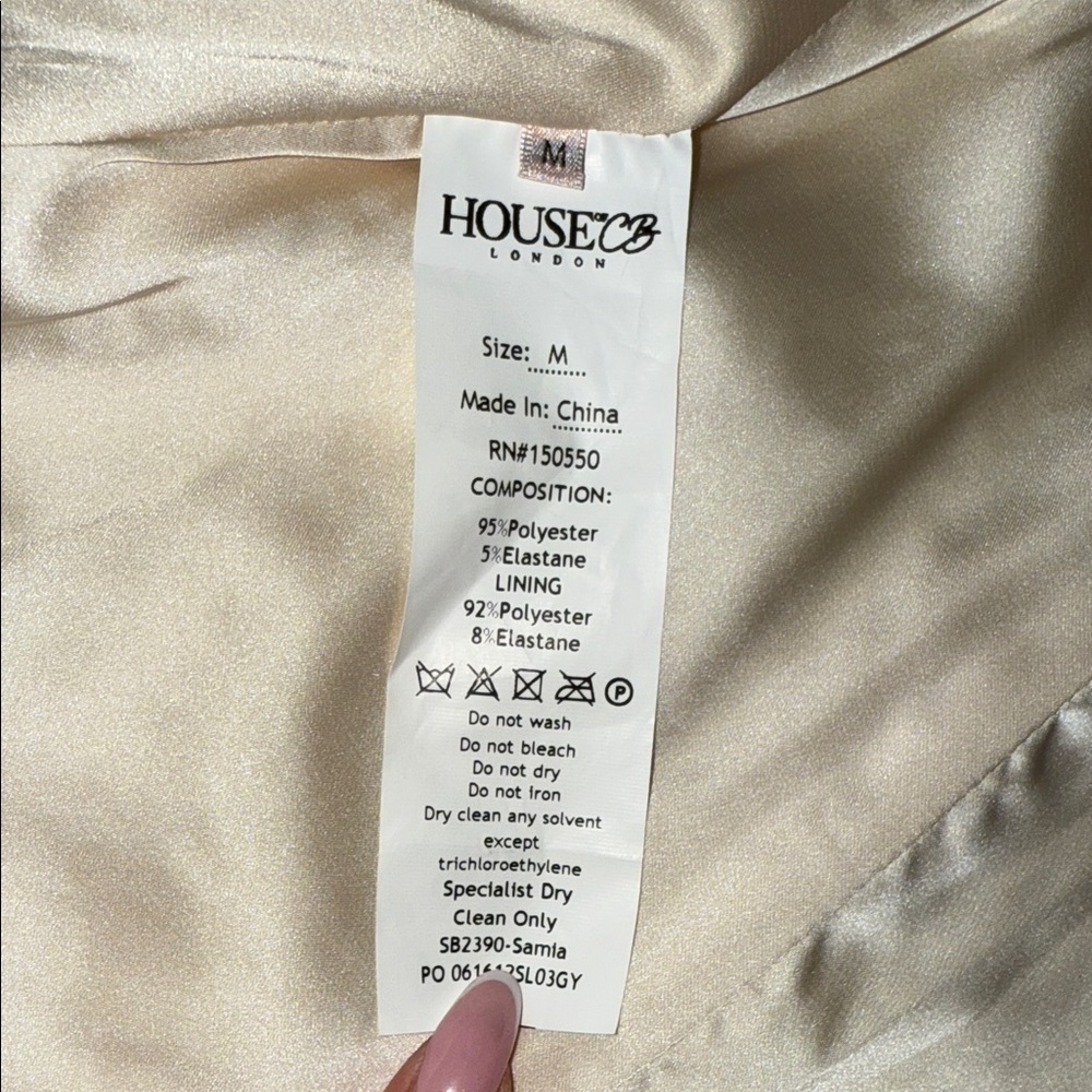 House of CB Ivory Blazer with Pearls and crystals. - Picture 8 of 14